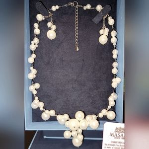 MASAMI VINTAGE Pearl Necklace and Matching Earrings 📿🦪